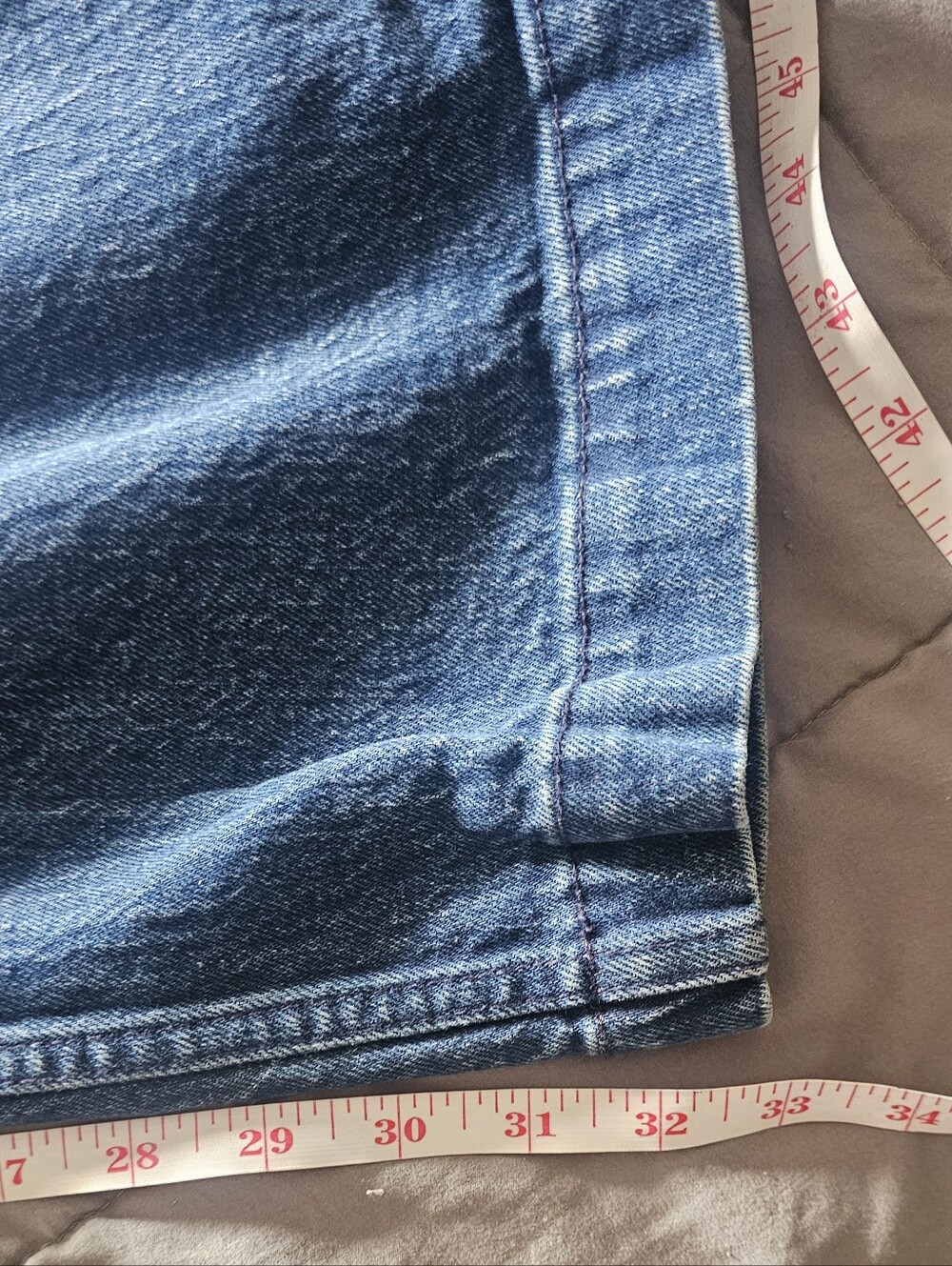 ABERCROMBIE & FITCH The 90s Relaxed High Rise Trouser Jean 31/12 long Dark Wash - Picture 9 of 9
